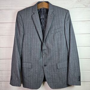 Vintage VERSACE Collection Herringbone Striped 2-Button Blazer Jacket Mens Sz 50